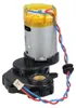 A close-up studio shot of a robot vacuum cleaner motor with attached gears and wires. Produktbild-Vorschau