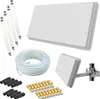 Selfsat H30D4+ Flachantenne Quad + 50m Kabel + Produktbild-Vorschau 1