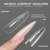 Dual Nail Forms Sandwich Nagel Formen Dual 240 Stück Produktbild-Vorschau 3