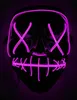 Leuchtende Maske Halloween-Maske LED schwarz-lila - Produktbild-Vorschau 1