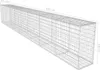 vidaXL Gabionenwand mit Abdeckung Verzinkter Stahl Produktbild-Vorschau 7