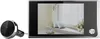 A digital peephole viewer and its display unit are shown against a white background. Produktbild-Vorschau