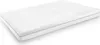 A white mattress with a blue stripe around the edge, shown from a slightly elevated diagonal angle. Anteprima dell’immagine prodotto