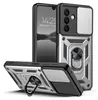 A product shot of a phone case with a phone inside, shown from multiple angles. Produktbild-Vorschau