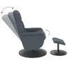 vidaXL Massagesessel mit Fußhocker Dunkelgrau Samt Produktbild-Vorschau 6