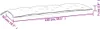 vidaXL Gartenbank-Auflage Anthrazit 150x50x7 cm Produktbild-Vorschau 7