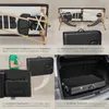 A collage of images showing a massage table being folded, stored, and transported. Náhled obrázku produktu
