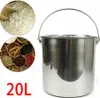 20L Seau en acier inoxydable Seau de cuisine Seau à Voir les images du produit 5