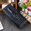 Elegancki Portfel Damski Crocodile w Czerwonym Kolorze Podgląd zdjęcia produktu 2