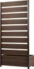 A tall, narrow planter box with a slatted screen attached to the back. Produktbild-Vorschau