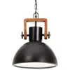 Industrialna Lampa Wisząca, 25 W, Czarna, Okrągła, 30 Cm, Podgląd zdjęcia produktu 2
