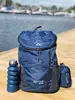Atchi faltbarer Rucksack 22 Liter, dunkelblau (petrol) Produktbild-Vorschau 3