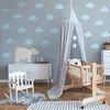 Muralo Wandsticker Set für Kinder BLAUE WOLKEN Br. 120cm x Produktbild-Vorschau 2