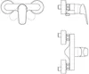 Mitigeur de douche Ideal Standard Ceraflex, sortie 140 mm, Voir les images du produit 5