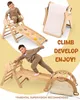 5-in-1 Klettergerüst Indoor aus Holz mit Rutsche – Produktbild-Vorschau 3
