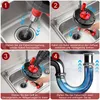 9.5M/Ø12mm Rohrreinigungsspirale Rohrspirale 2-in-1 Manuell Produktbild-Vorschau 7