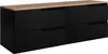 A black and brown cabinet with four drawers and a wooden top. Anteprima dell’immagine prodotto