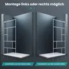 SONNI Duschwand 120x200cm walk in Dusche NANO 6 mm Produktbild-Vorschau 4
