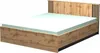 Manželská postel 160x200 CATAWBA s úložným prostorem - dub Náhled obrázku produktu 1