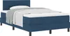 Möbel Boxspringbett mit Matratze Blau 120x200 cm Stoff - Produktbild-Vorschau 1