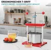 Wiltec Obstpresse 6L Weinpresse aus Stahl Edelstahlkorb Produktbild-Vorschau 3