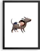Gerahmtes Poster - Schwarzer Rahmen - Kind Hund Bild - Produktbild-Vorschau 1