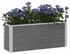 VidaXL Vyvýšený záhon, sivý, 100 x 30 x 42 cm, WPC a hliník Náhľad obrázku produktu 3