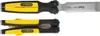 Two views of a Stanley Fatmax folding chisel are shown against a white background. Náhľad obrázku produktu
