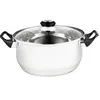 Edelstahl Kochtopf 2,1L Ø18cm klein Topf mit Glasdeckel Produktbild-Vorschau 1