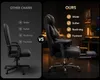 Ergonomischer Bürostuhl XXL aus Netzstoff mit Fußstütze, Produktbild-Vorschau 4
