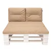 A beige pallet cushion set on a white background. Anteprima dell’immagine prodotto