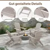COSTWAY Sedia Adirondack pieghevole, sedia da giardino con Anteprima dell’immagine prodotto 7