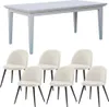 Venedig Essgruppe Tisch weiß 95x180/276 mit 2 Stk. Produktbild-Vorschau 5