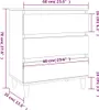 vidaXL Sideboard Schwarz 60x35x70 cm Holzwerkstoff Produktbild-Vorschau 8