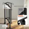 Poręcze Schodowe Zewnętrzne Vevor Balustrada Stal Węglowa Podgląd zdjęcia produktu 3