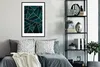 MuchoWow® Gerahmtes Poster Steine - Gold - Luxus - Muster - Produktbild-Vorschau 2