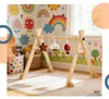 Arche de jeu en bois Relaxdays, 6 jouets amovibles, D x L x Voir les images du produit 3