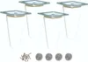 Drevené nábytkové nohy z bukového dreva 10 cm - biele s Náhľad obrázku produktu 1