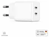 Nabíječka USB-C se 2 porty USB-C – Bílý / Bez Náhled obrázku produktu 1