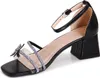 topschuhe24 3180 Damen Glitzer Sandaletten Butterfly, Produktbild-Vorschau 2