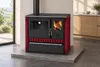 Cuisinière à bois PRITY GTD FS S DR 10,9 kW, Bordeaux, four Voir les images du produit 2
