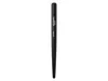 A black makeup brush with text on the handle, isolated on a white background. Produktbild-Vorschau