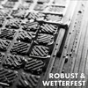 A close-up, black and white image of rubber stair mats with water droplets on them, suggesting they are waterproof. Text overlays highlight the product's features. Anteprima dell’immagine prodotto