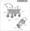 AREBOS Bollerwagen klappbar | Transport- & Gerätewagen, 2 Produktbild-Vorschau 7