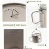 Qunature Titan Tasse Camping Topf Outdoor Becher 1100ml Produktbild-Vorschau 6