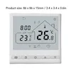 A digital thermostat displayed on a white background. Voir les images du produit