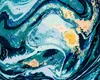 Diamondi - Diamond painting - BLAUE ABSTRAKTION, 40X50 cm, Produktbild-Vorschau 1