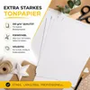 100x Tonpapier Weiß DIN A4 220 g/m² – Bastelpapier & Produktbild-Vorschau 3