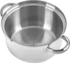 A stainless steel pot with handles. Produktbild-Vorschau