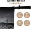 MuchoWow® Wandteppich Wandbehang Schwarz-Weiß-Foto einer Produktbild-Vorschau 3